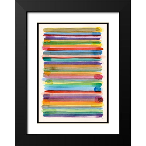Downtown II Black Modern Wood Framed Art Print with Double Matting by Galapon, Nikki