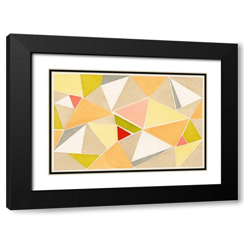 Wedge Black Modern Wood Framed Art Print with Double Matting by Galapon, Nikki