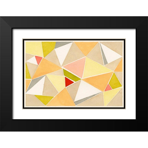 Wedge Black Modern Wood Framed Art Print with Double Matting by Galapon, Nikki