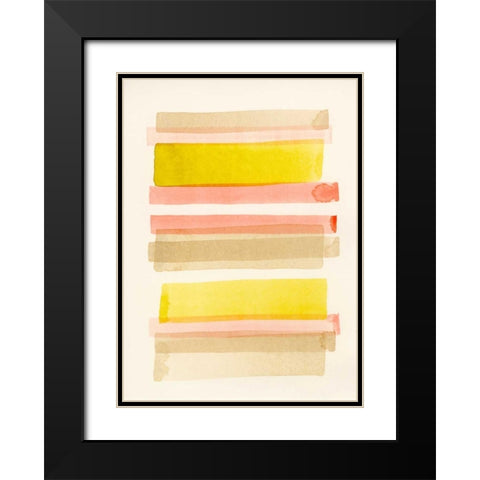 Tango I Black Modern Wood Framed Art Print with Double Matting by Galapon, Nikki