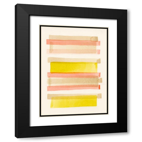 Tango II Black Modern Wood Framed Art Print with Double Matting by Galapon, Nikki