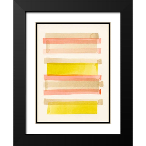 Tango II Black Modern Wood Framed Art Print with Double Matting by Galapon, Nikki