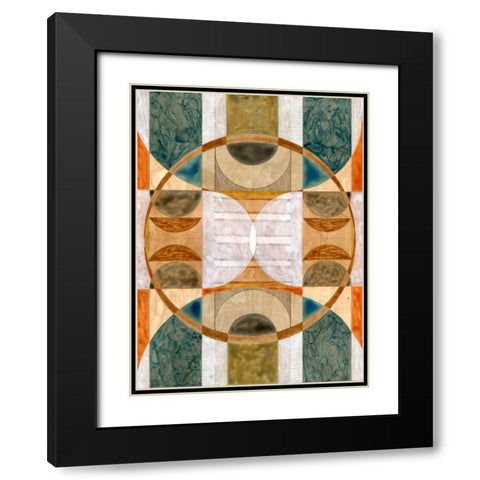 Geometric Dreams II  Black Modern Wood Framed Art Print with Double Matting by Galapon, Nikki