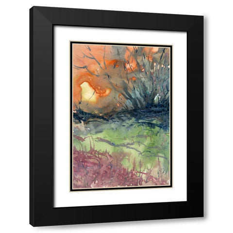 Morning Rays Black Modern Wood Framed Art Print with Double Matting by Noble, Randy