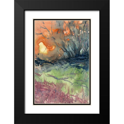 Morning Rays Black Modern Wood Framed Art Print with Double Matting by Noble, Randy