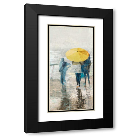 Umbrellas II Black Modern Wood Framed Art Print with Double Matting by Ciulini, Andrea
