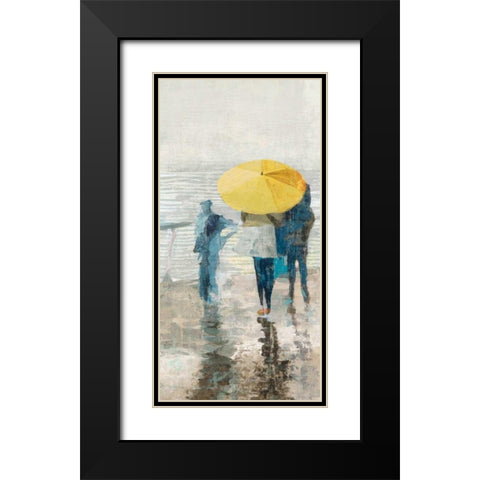 Umbrellas II Black Modern Wood Framed Art Print with Double Matting by Ciulini, Andrea