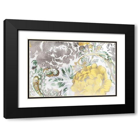 Chrysanthemum Garden II  Black Modern Wood Framed Art Print with Double Matting by Egan, N.H.
