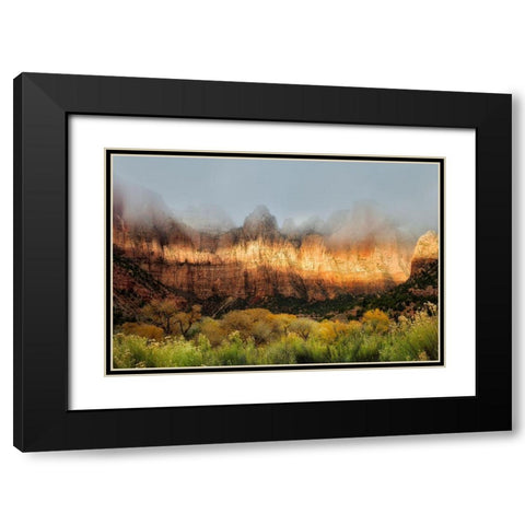 Sun Streaking  Black Modern Wood Framed Art Print with Double Matting by Frates, Nicki