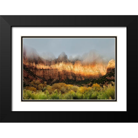 Sun Streaking  Black Modern Wood Framed Art Print with Double Matting by Frates, Nicki