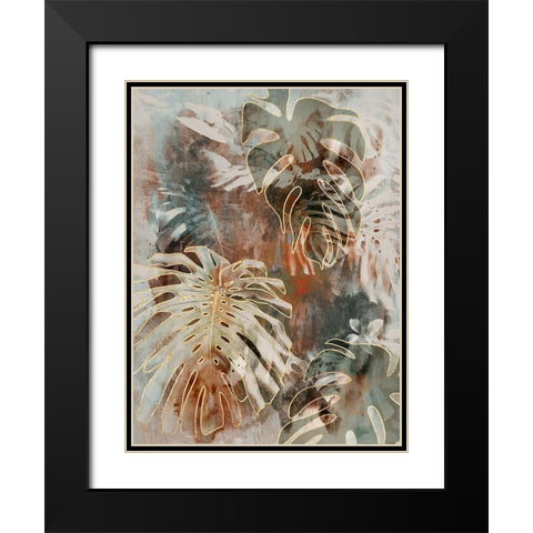 Monstera Jungle II Black Modern Wood Framed Art Print with Double Matting by Haase, Andrea