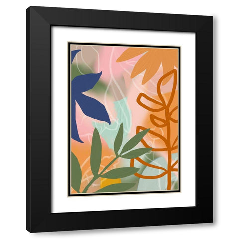 Summer Jungle I  Black Modern Wood Framed Art Print with Double Matting by Haase, Andrea