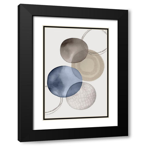 Modern Zen I Black Modern Wood Framed Art Print with Double Matting by Haase, Andrea