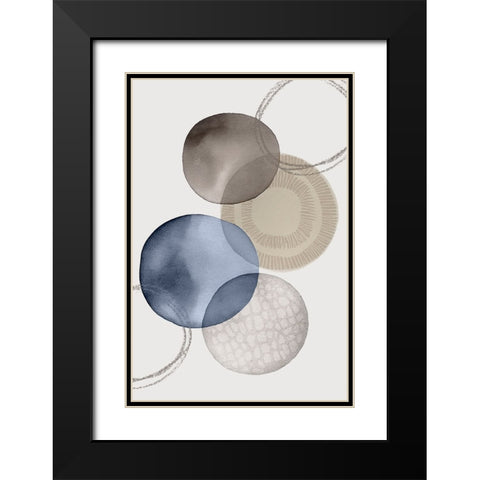 Modern Zen I Black Modern Wood Framed Art Print with Double Matting by Haase, Andrea