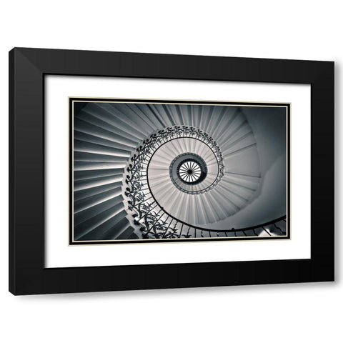 The Tulip Staircase Black Modern Wood Framed Art Print with Double Matting by Jackson, Nick