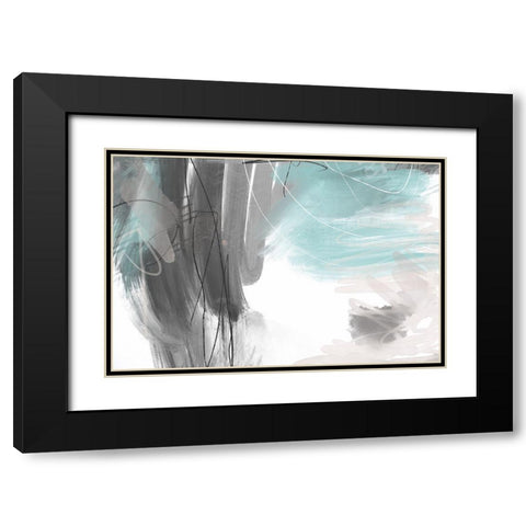 Ingenuity Black Modern Wood Framed Art Print with Double Matting by Naskrent, Delores