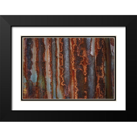Metal III Black Modern Wood Framed Art Print with Double Matting by Stelfox, Norm
