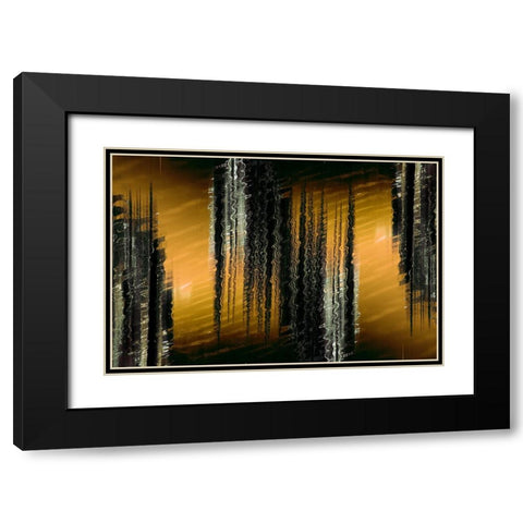 Sunset Swizzle Black Modern Wood Framed Art Print with Double Matting by Stelfox, Norm