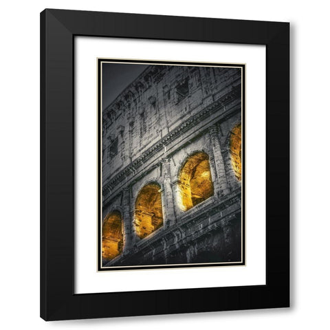 Colosseum I Black Modern Wood Framed Art Print with Double Matting by Stelfox, Norm
