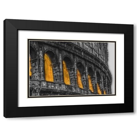 Colosseum II Black Modern Wood Framed Art Print with Double Matting by Stelfox, Norm