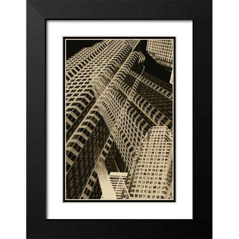 Stand Tall III Black Modern Wood Framed Art Print with Double Matting by Stelfox, Norm