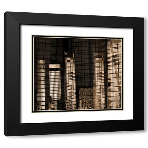 Industry II Black Modern Wood Framed Art Print with Double Matting by Stelfox, Norm