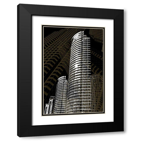 Street of Dreams Black Modern Wood Framed Art Print with Double Matting by Selfox, Norm