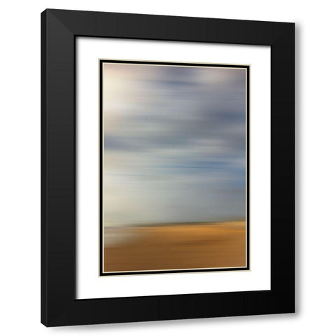 Beach side II Black Modern Wood Framed Art Print with Double Matting by Stelfox, Norm