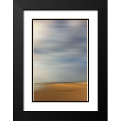 Beach side II Black Modern Wood Framed Art Print with Double Matting by Stelfox, Norm
