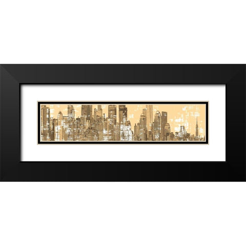 Skyline I Black Modern Wood Framed Art Print with Double Matting by Stelfox, Norm