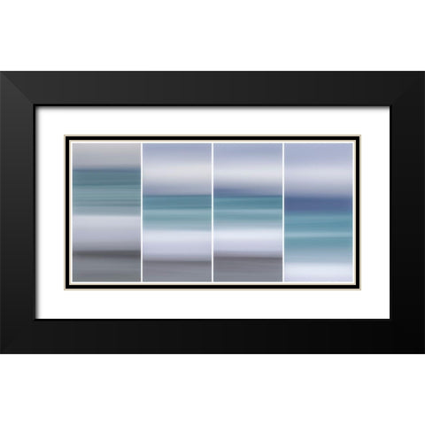 Ocean Horizon II Black Modern Wood Framed Art Print with Double Matting by Stelfox, Norm