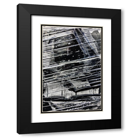 Sharp Lines II Black Modern Wood Framed Art Print with Double Matting by Stelfox, Norm
