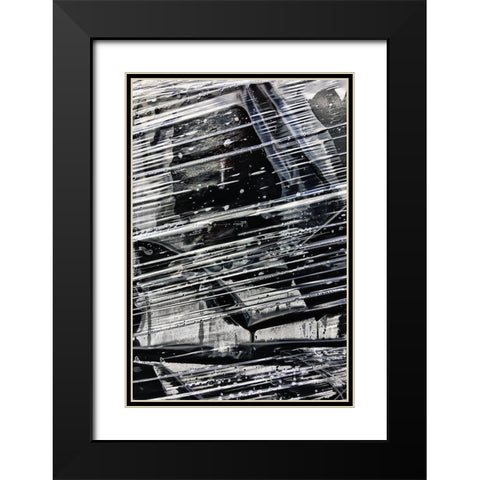 Sharp Lines II Black Modern Wood Framed Art Print with Double Matting by Stelfox, Norm