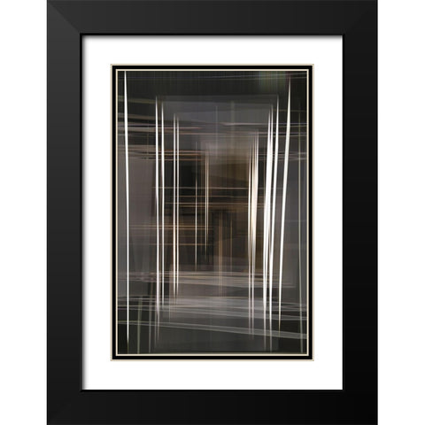 Parallel Reality I Black Modern Wood Framed Art Print with Double Matting by Stelfox, Norm