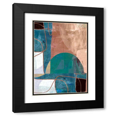 Intuition I Black Modern Wood Framed Art Print with Double Matting by Dubois, Lori