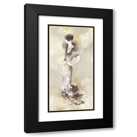 Art Deco Woman I  Black Modern Wood Framed Art Print with Double Matting by Jones, Eli