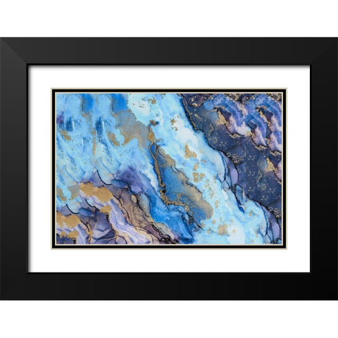 Golden Dust Black Modern Wood Framed Art Print with Double Matting by Rosenberg, Alissa