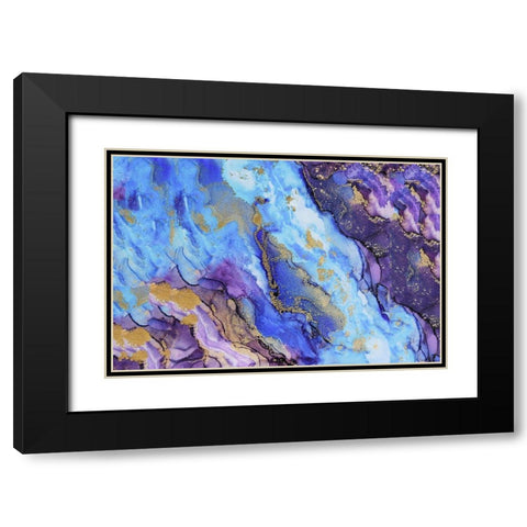 Auric Black Modern Wood Framed Art Print with Double Matting by Rosenberg, Alissa