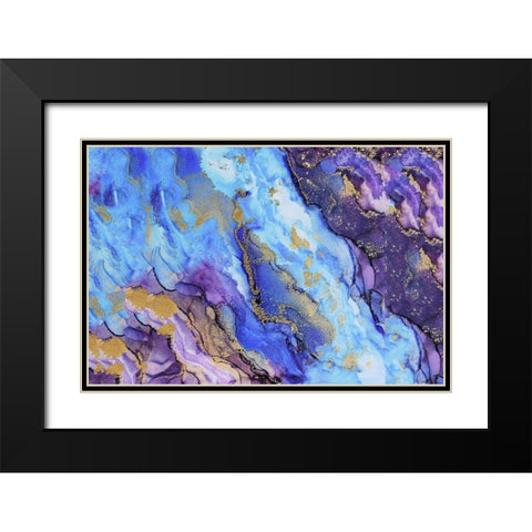 Auric Black Modern Wood Framed Art Print with Double Matting by Rosenberg, Alissa