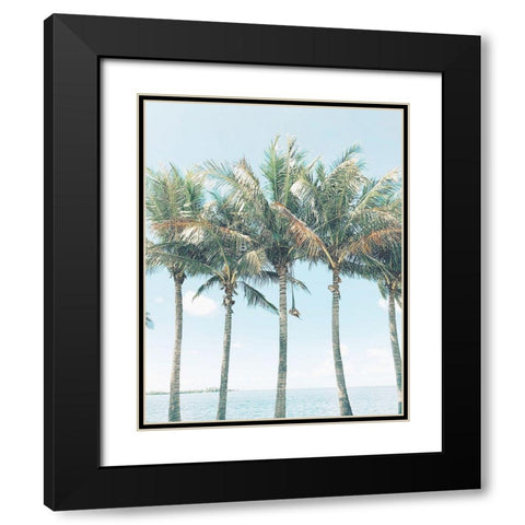 Island of Palms  Black Modern Wood Framed Art Print with Double Matting by Joy, Olivia