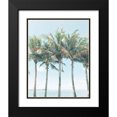 Island of Palms  Black Modern Wood Framed Art Print with Double Matting by Joy, Olivia