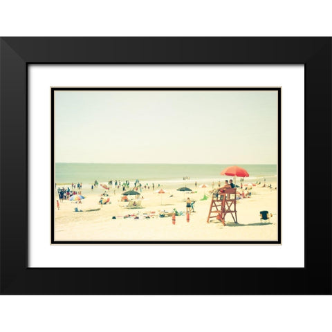 Blue Skies Black Modern Wood Framed Art Print with Double Matting by Joy, Olivia