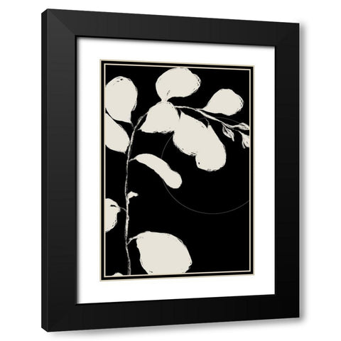 Botanical Silhoette I  Black Modern Wood Framed Art Print with Double Matting by Holman, Nicholas