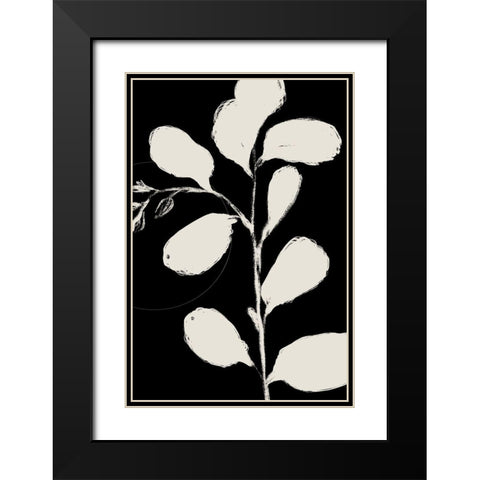 Botanical Silhoette II  Black Modern Wood Framed Art Print with Double Matting by Holman, Nicholas