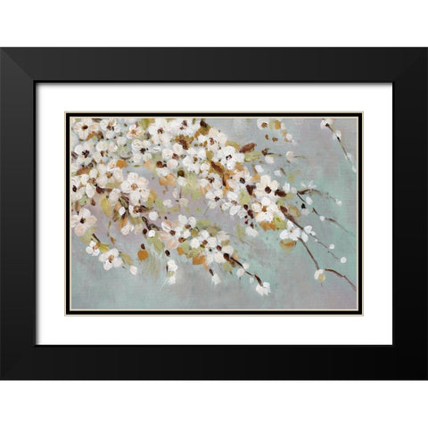 Spring Time II Black Modern Wood Framed Art Print with Double Matting by Orlov, Irena