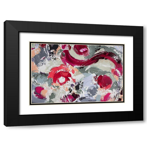 Creole II Black Modern Wood Framed Art Print with Double Matting by Orlov, Irena