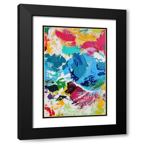 Creole III Black Modern Wood Framed Art Print with Double Matting by Orlov, Irena