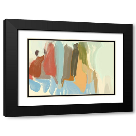 The Colourful Session Black Modern Wood Framed Art Print with Double Matting by Orlov, Irena