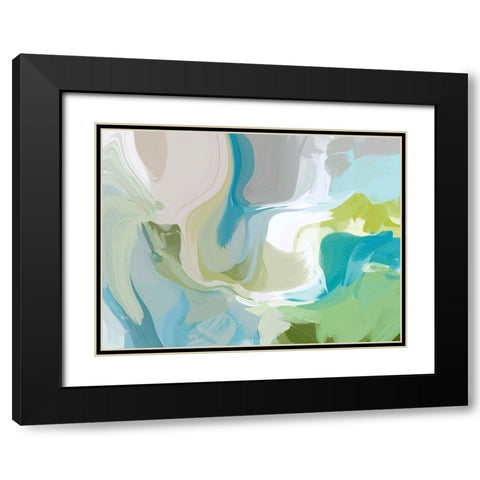 Bright I Black Modern Wood Framed Art Print with Double Matting by Orlov, Irena