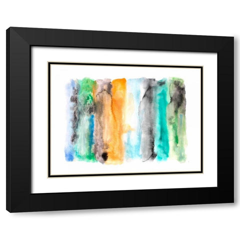 Across the Bay Black Modern Wood Framed Art Print with Double Matting by Orlov, Irena
